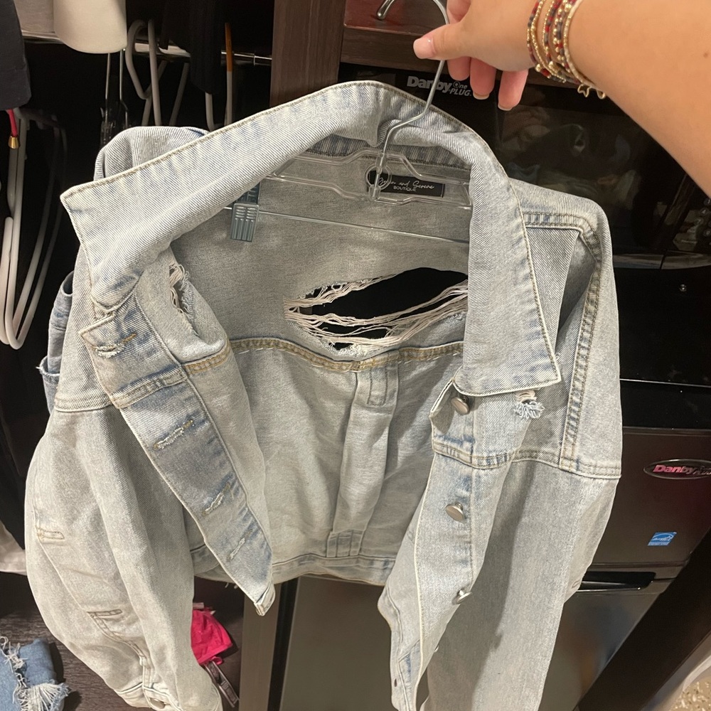 Super cute and fun Jean jacket